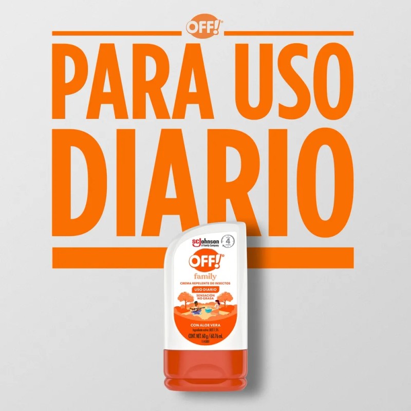 Repelente de Mosquitos en Crema OFF Family 60g