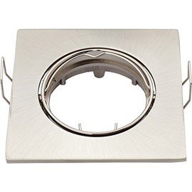 LED and Halogen Swivel Chassis Brushed Aluminium Includes GU10 Fitting Fits For MR16 (GU5.3)