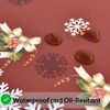Yofori Christmas Table Cloth Rectangle Heavy Duty Vinyl Red Christmas