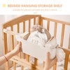 Saluaqui Bedside Storage Basket, Hanging Storage Box Dormitory Bedside Organizer,