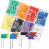 Pack of 160 Flag Pins, Colourful Marking Flags Pin Board,