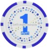 Light X768 Poker Chip One Pad Blue Unisex X768 (060)