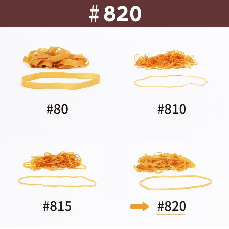 Rubber Band #820 < 1.8 oz (50 g) Transparent Bag