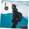 Gatuida 2pcs Multifunctional Compass Carabiner Graduated Zinc Alloy Keychain for