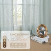 LAMIT Semi Sheer Linen Curtains 54 Inch Length 2 Panels,