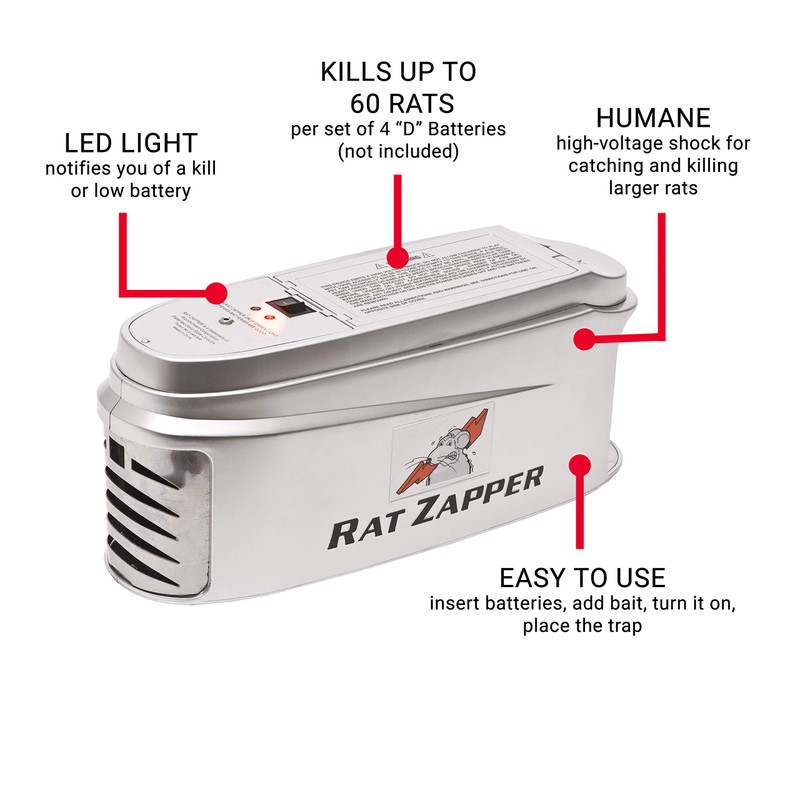 Rat Zapper Ultra RZU001-4 Indoor Electronic Rat Trap - 1