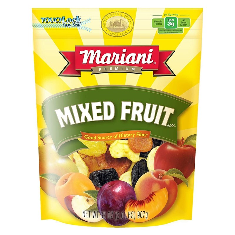 MARIANI PERMIUM MIXED FRUIT GOOD SOURCE OF DIETARY FIBER/32 OZ