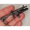 Fat-catz-copy-catz M16 Rifle Gun Metal Model Keyring Keychain Pendant 6cm