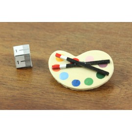 Miniblings Painting Palette Brooch Pin Badge Button Badge Paint Artist Wood