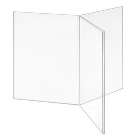Zeigis® Advertising Stand Acrylic Glass 3-Sided DIN A5 / Star-Shaped / Table Stand / Flyer Holder / Insert Format 148 mm x 210 mm