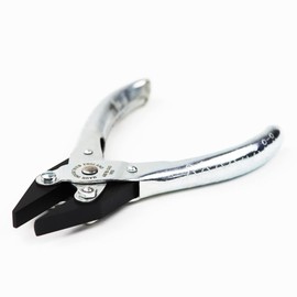 Maun 4876-140 Half Round and Flat Jaws Parallel Plier 140 mm | Designed for Ring Bending | Smooth Jaws Prevent Damage to Workpiece | for Jewellery Making | Professional Quality