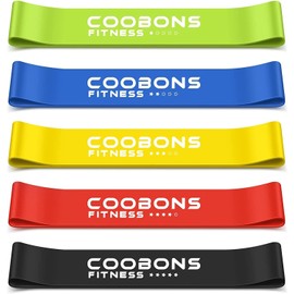 COOBONS FITNESS Resistance Bands for Working Out, Women & Men Exercise Bands Set, with Carry Bag