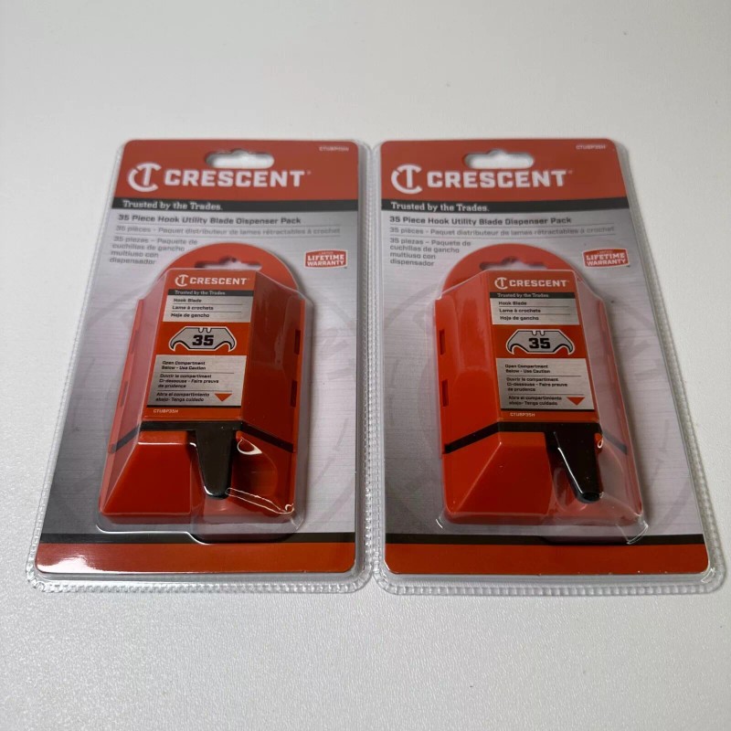 Crescent Carbon Steel Hook Utility Razor Blade - 6 Pack