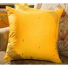 Indian Selections Yellow - Set of 2 Decorative handcrafted Sari