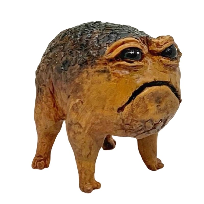 Ugly Toad Figure, Home Rain Frog Decor Sculpture, Resin Fun