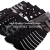 WeciBor Men's Seamless Combed Cotton Dress Formal Socks, 12 Pack