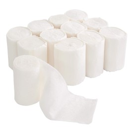 Rolyan - 77190 Rayon Cast Padding,4' x 4 Yards,Set of 12 Rolls,Cast Pre Wrap for Skin Friction Protection,Undercast Padding for Clinical and Hospital Use,Prewrap Rolls for Splints,Braces,and Casts