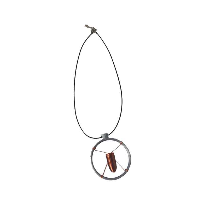 Cyberpunk V Bullet Cosplay Necklace
