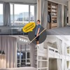ZSTARR Retractable Ceiling Curtain Track, Measurement-Free Curtain Track 33.5''-59'',For Room