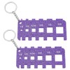 PH PandaHall 2-Pack Purple Acrylic Micro Locs Sizing Tool Knitting