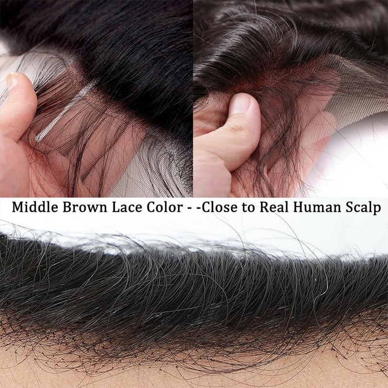 13x4 Lace Frontal Closure Straight Human Hair Ear to Ear
