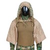 Tactical Ghillie Jacket Sniper Tog Ghillie Suit Base Brown