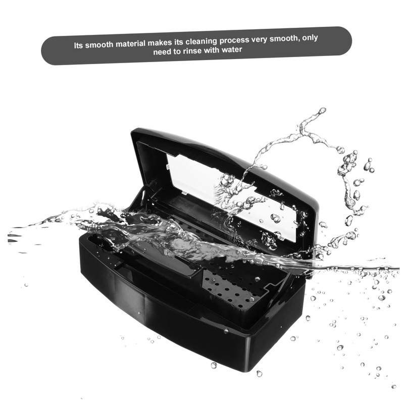 Gatuida Nail Art Tool Tray Box for Tweezers and Manicure