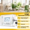 TRJ 3 PCS Large Thermostat Lock Box with Key, Clear