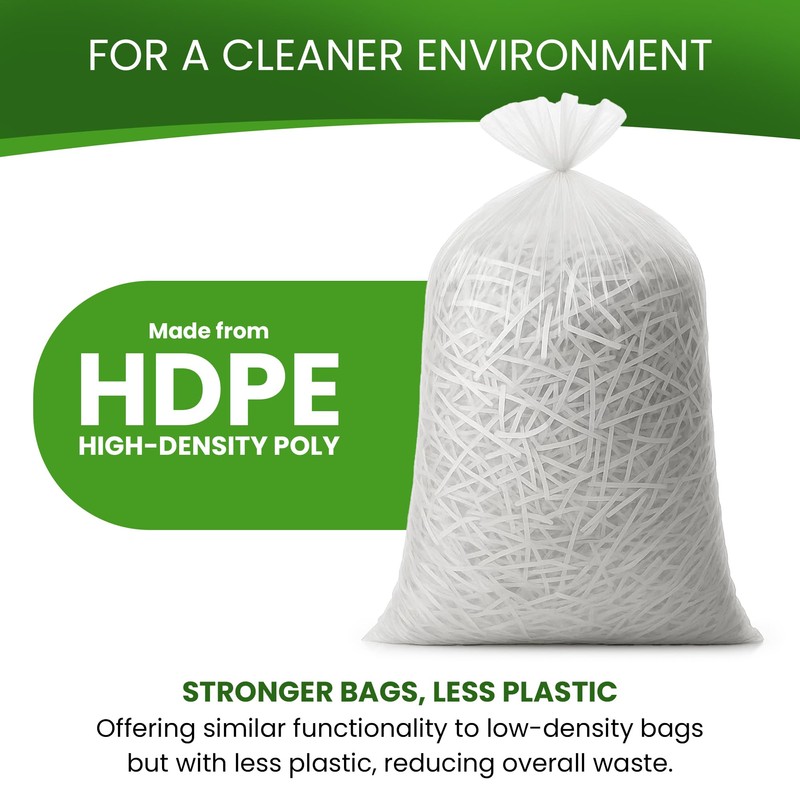 Betta 40-45 Gallon Clear High-Density Trash Bags, 150 Count Box,