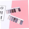WOONEKY 3sheets Glitter Nail Art Stickers for Women Shiny Nail
