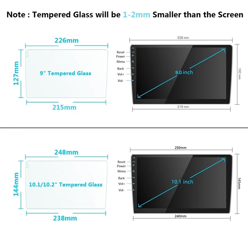 Blue Light Blocking Car Screen Protector Radio Screen Protector Android