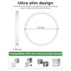 hepside 23INCH Big Dimmable Flush Mount Ceiling Light Fixture White,