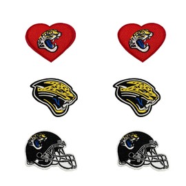 6Pcs Rugby Fans Favorite Team Logo Embroidered Patch for Jaguars, Iron on or Sew on Patch Applique for Jackets Backpacks Jeans and Clothes Badge Applique Emblem Sign Sport (DDK-009)