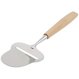 Norpro Stainless Steel Cheese Plane Slicer with Wooden Handle, Silver