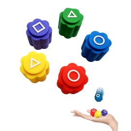 BPTRKOM Pack of 20 Traditional Korean Game Stone Pebble Set with Case, Ldeal for Funny Games for Family Reunion