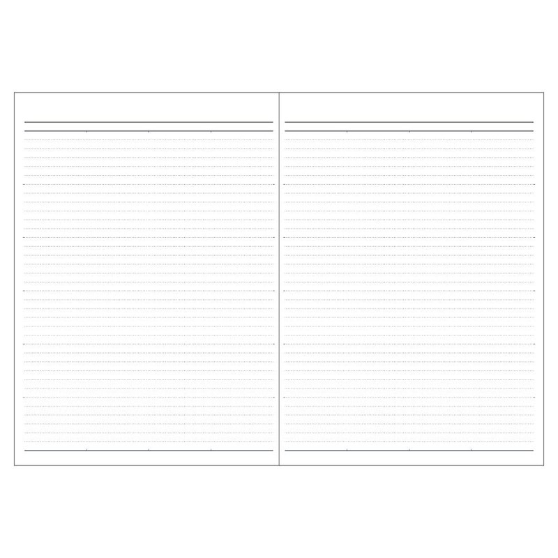 Notebook Diary 2025/Semi B5/Black NS-002-25D