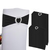 Zrlljp 100PCS Spandex Chair Sashes Bows Stretch Chair Cover Band,Elastic