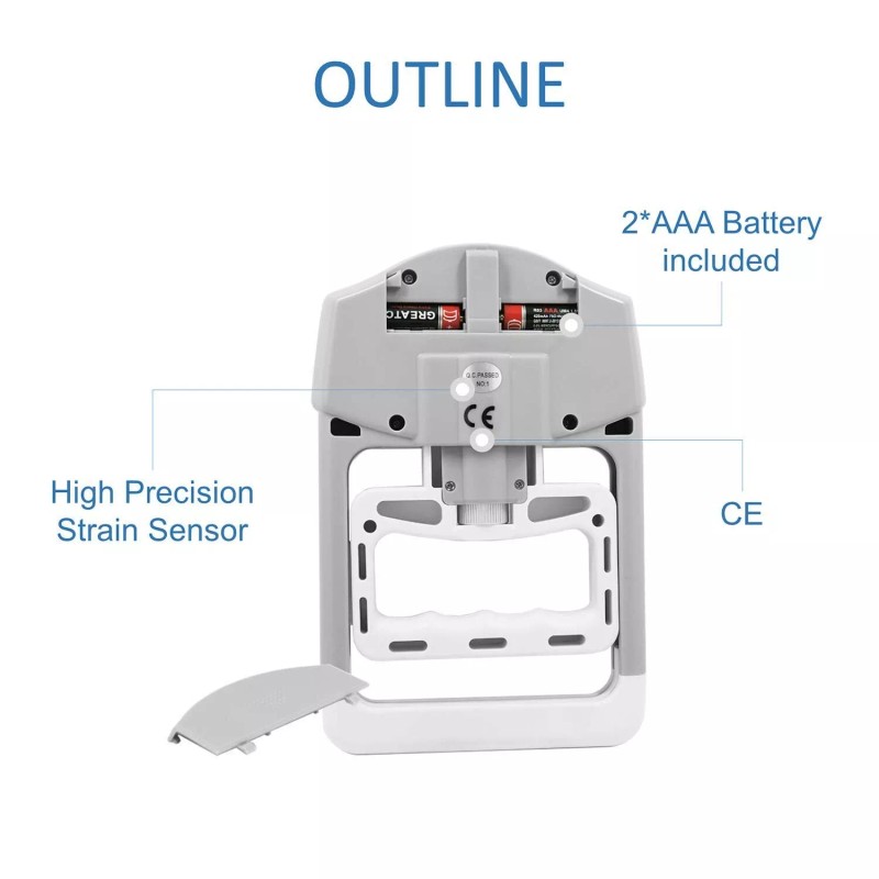 GRIPX Digital Hand Dynamometer Grip Strength Measurement Meter Auto Capturing...