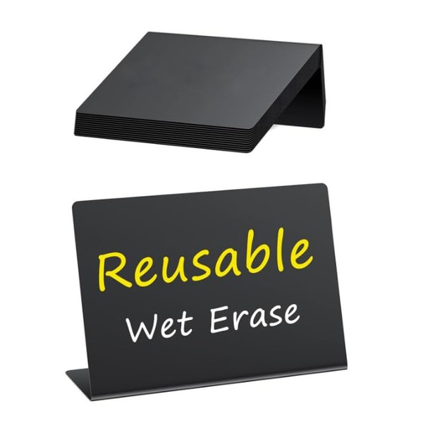 6 Stück Kleine Kreidetafel Schilder A5, Kleine Tafeln zum Beschriften,
