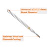 sourcing map 10pcs 325-400 Grits Diamond Grinding Bit 1.35mm Cylinder
