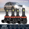 SHENKENUO LED Headflight For Can-Am Defender HD5 HD8 HD10 Combo