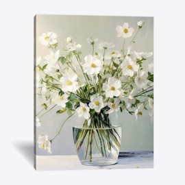 daktenn Floral Canvas Wall Art Bathroom Wall Art Pictures Wall Decor Home Decor Wall Decor for Bedroom Livingroom (18" x 24")