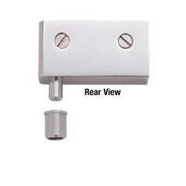 CRL Satin Chrome Wide Glass Door Pivot Hinge - Package