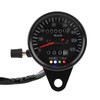 60mm Black Motorcycle Odometer Speedometer Gauge with indicator