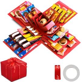 Surprise Box, 5-Layer Creative Gift Box, Explosion Box, Surprise Box, Folding Box, Exploding Box Surprise for Valentine's Day Gifts, Birthday, Wedding Anniversary