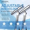 XinKunmarine 2PCS Stainless Steel Outrigger Fishing Rod Holder for Marine