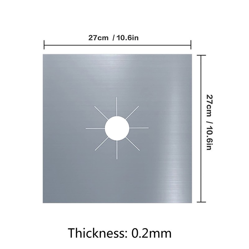 QUINTRA Stove Burner Cover, Double, Reusable, Non-Stick, Heat Resistant, Gas