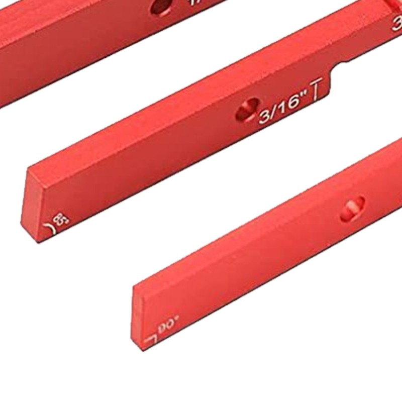 7Pcs Setup Blocks Height Gauge Set Adjustable Woodworking Carpenter Measuring