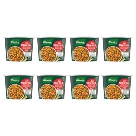 Knorr Pasta Cup Spicy Korean-Style BBQ 8 ct For a Quick and Easy Meal Made with 100% Real Vegetables & No Artificial Flavors or Preservatives, 2.6 oz