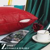 BRAWARM Faux Leather Pillow Covers 22 X 22 Inches, Christmas
